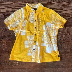 Sig Zane Yellow and White Button Down Shirt